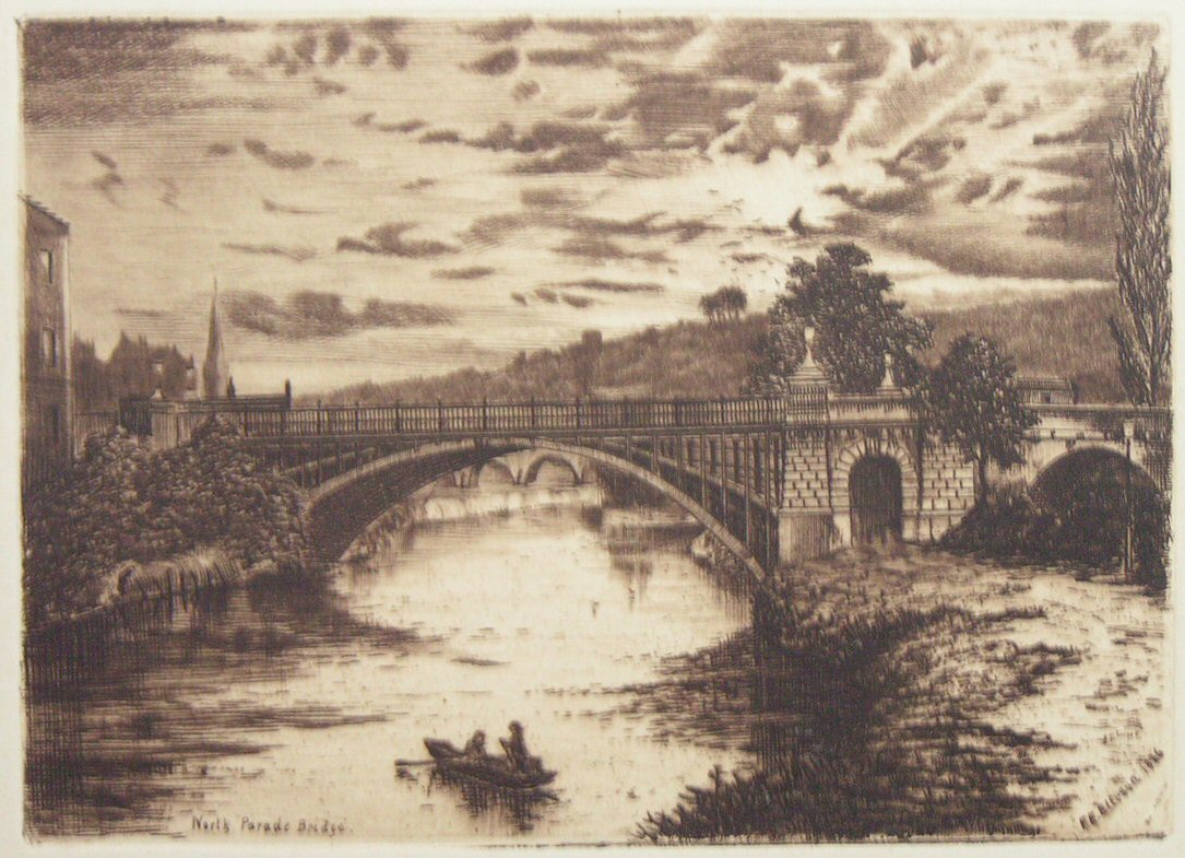 Etching - North Parade Bridge - Ellison